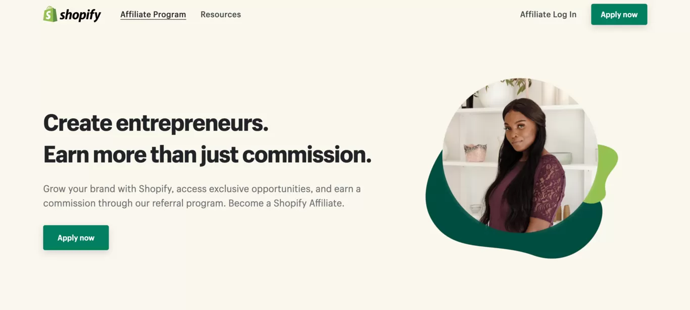 Top affiliate programs Shopify