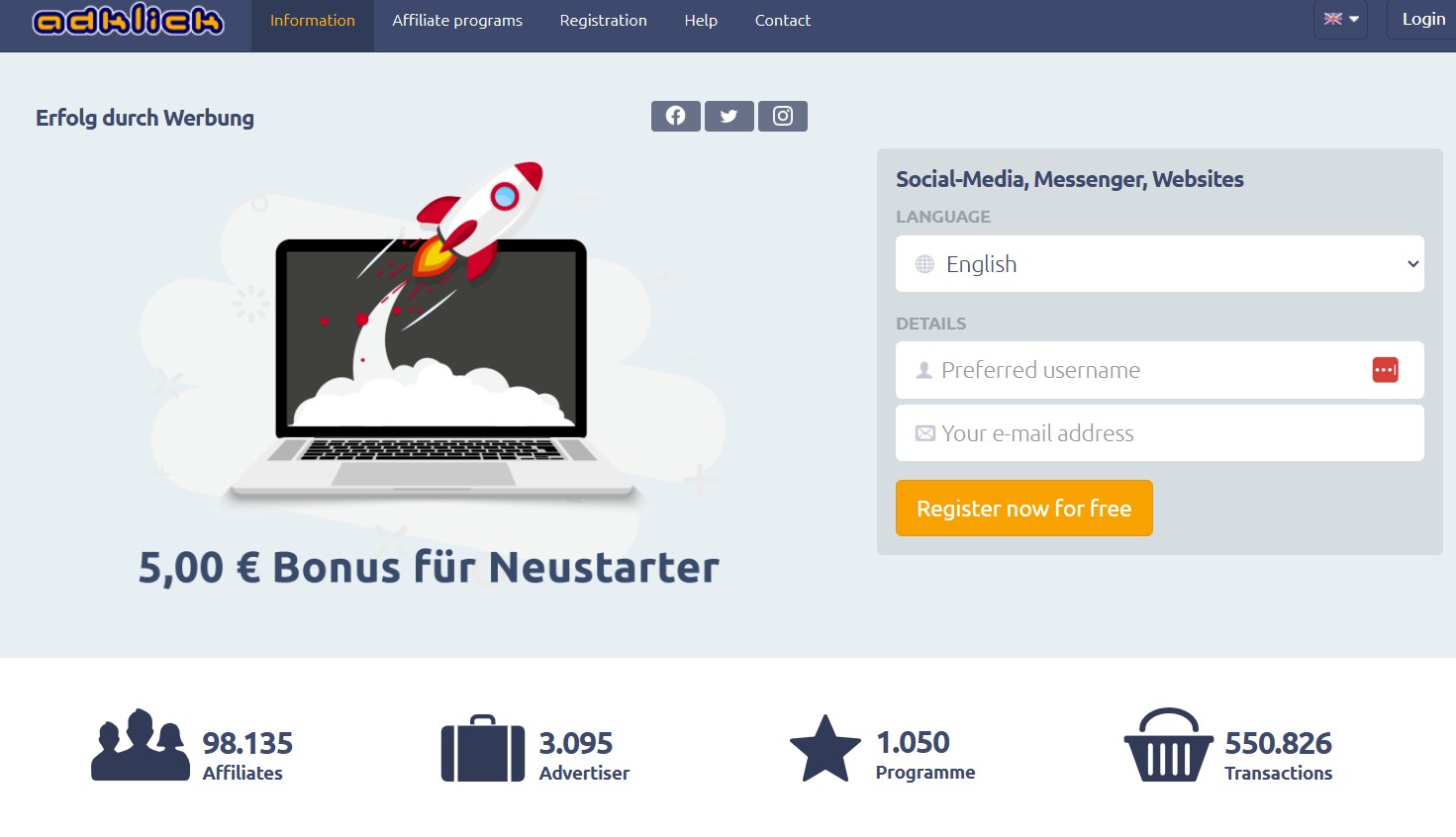 AdKlick Affiliate Program