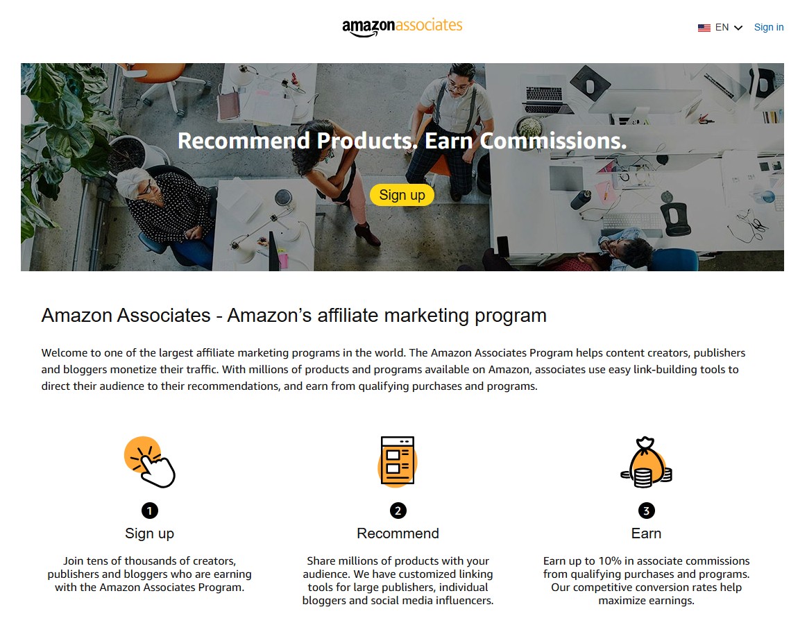 Amazon Associates Affiliate Program