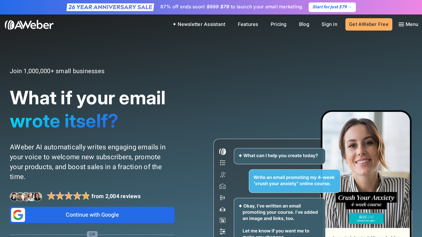 AWeber Affiliate Program