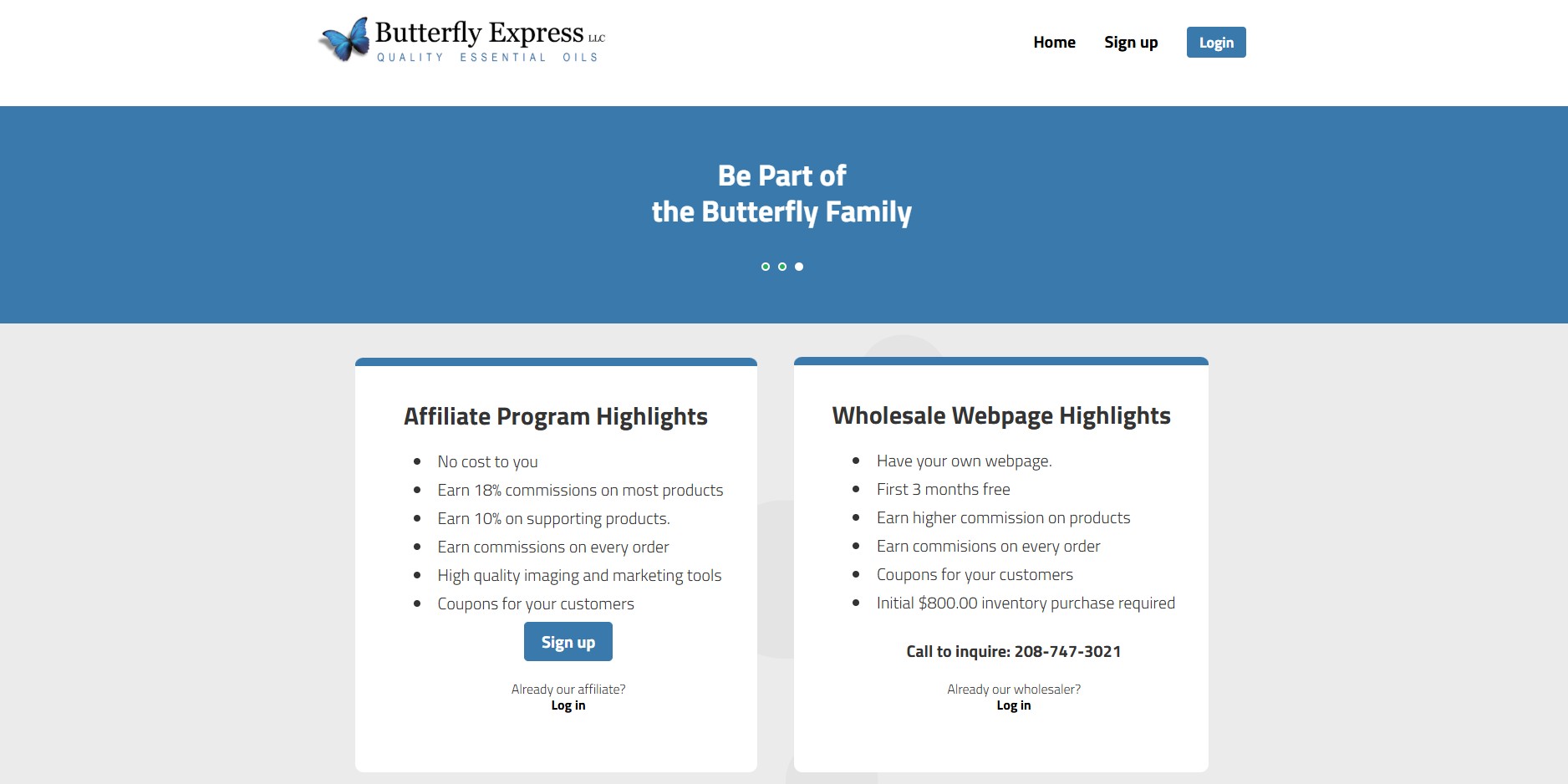 Butterfly Express Affiliate Program