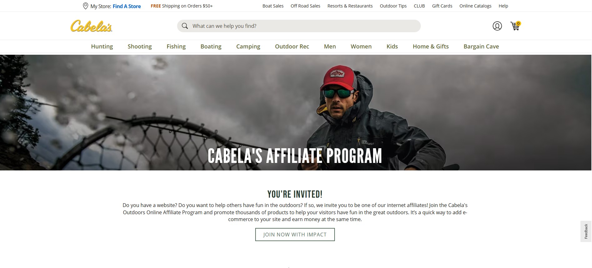Cabela's Affiliate Program