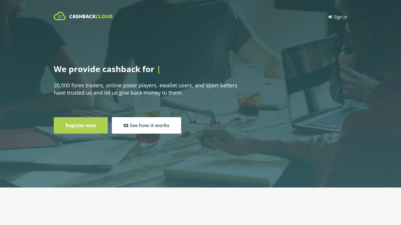 Cashbackcloud Affiliate Program