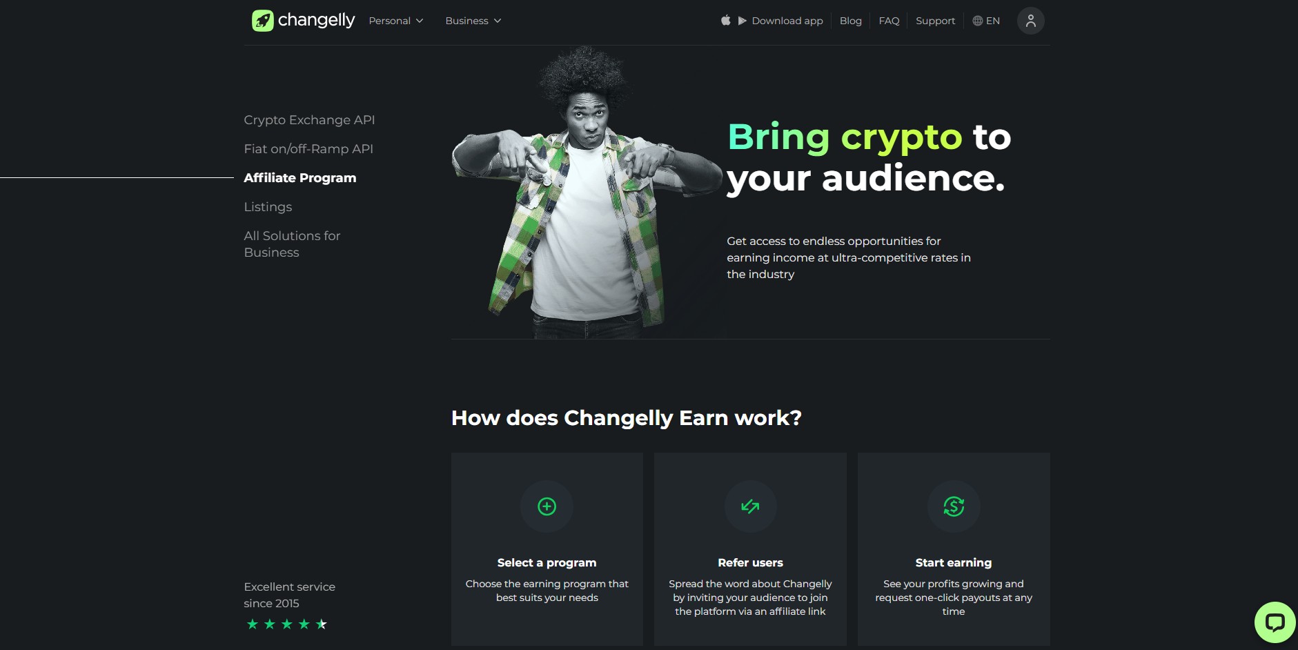 Changelly Affiliate Program