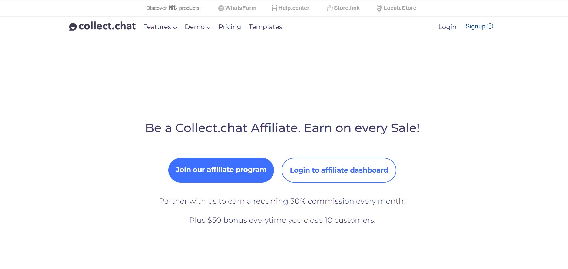 Collect.chat Affiliate Program