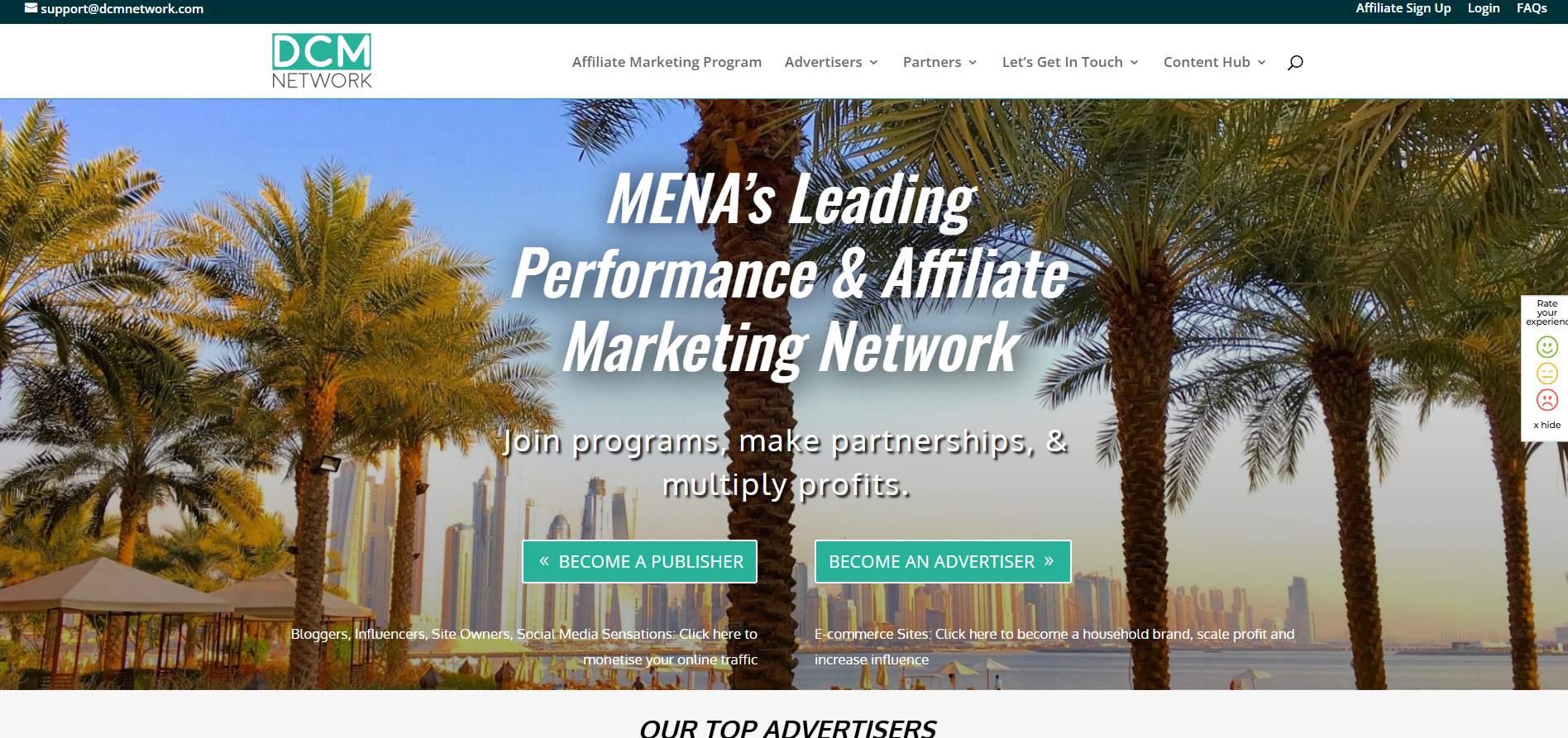 DCMnetwork Affiliate Program