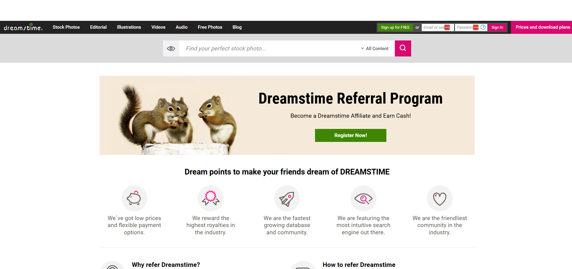 Dreamstime Affiliate Program