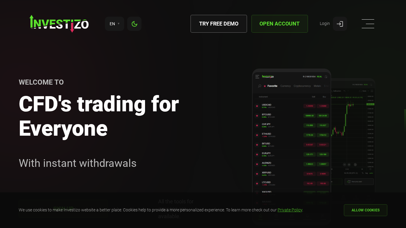 Investizo Affiliate Program