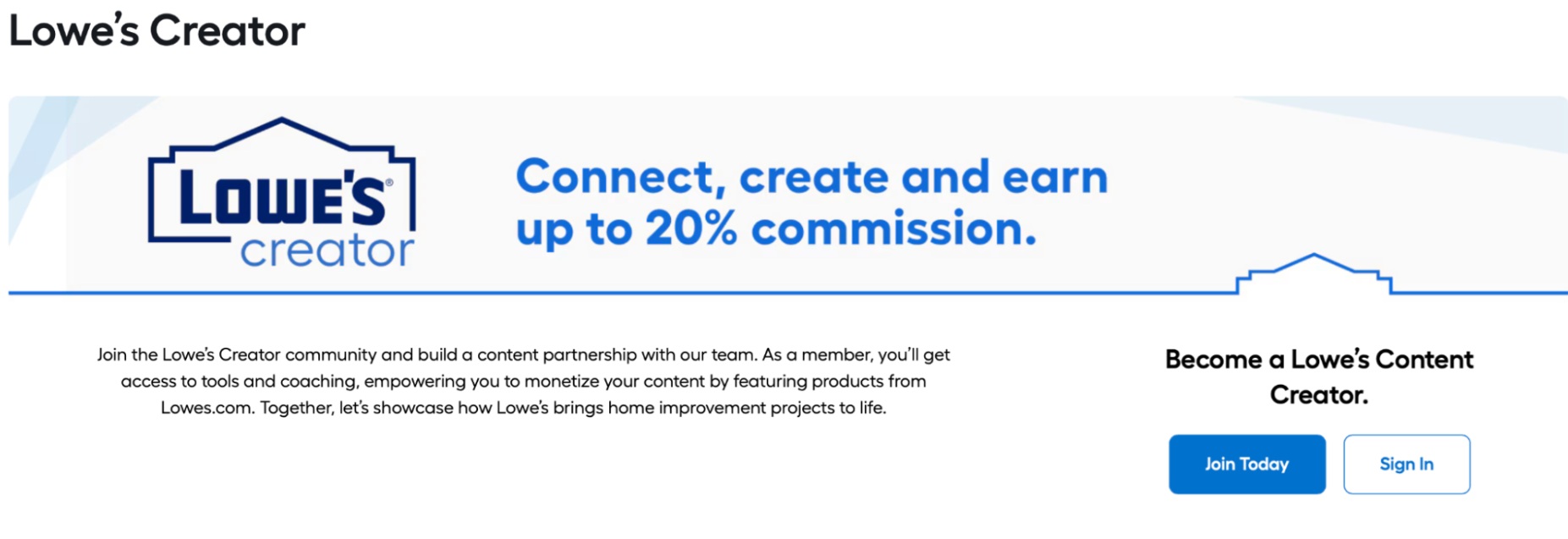 Lowe's Affiliate Program