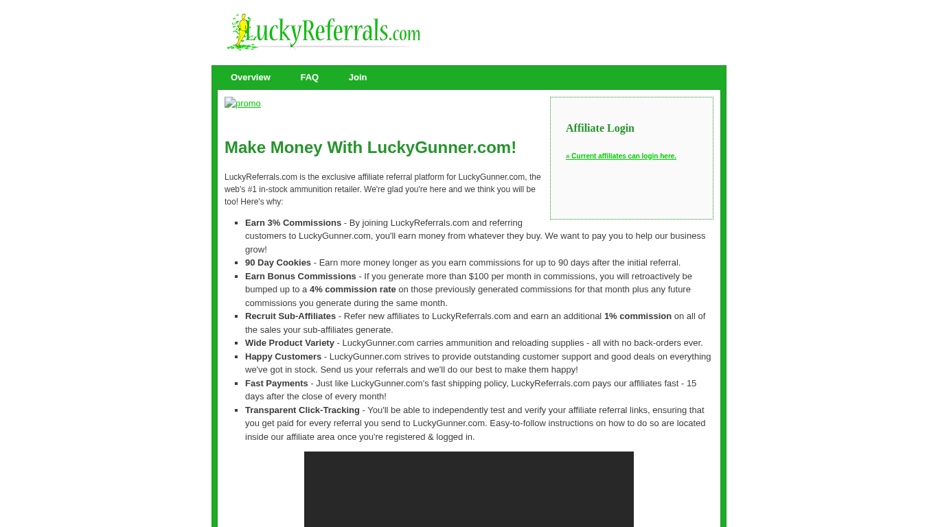 LuckyReferrals Affiliate Program