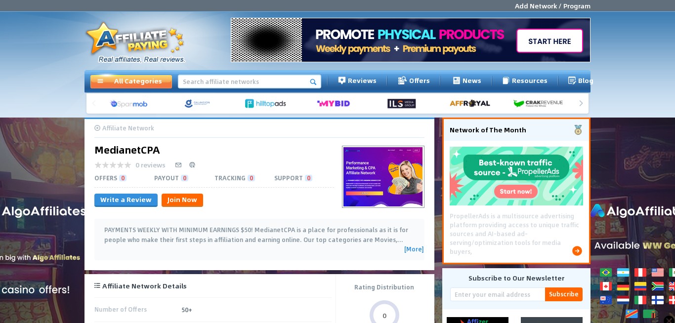 MedianetCPA Affiliate Program