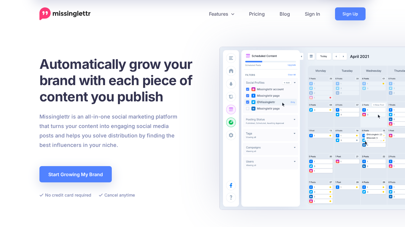 Missinglettr Affiliate Program