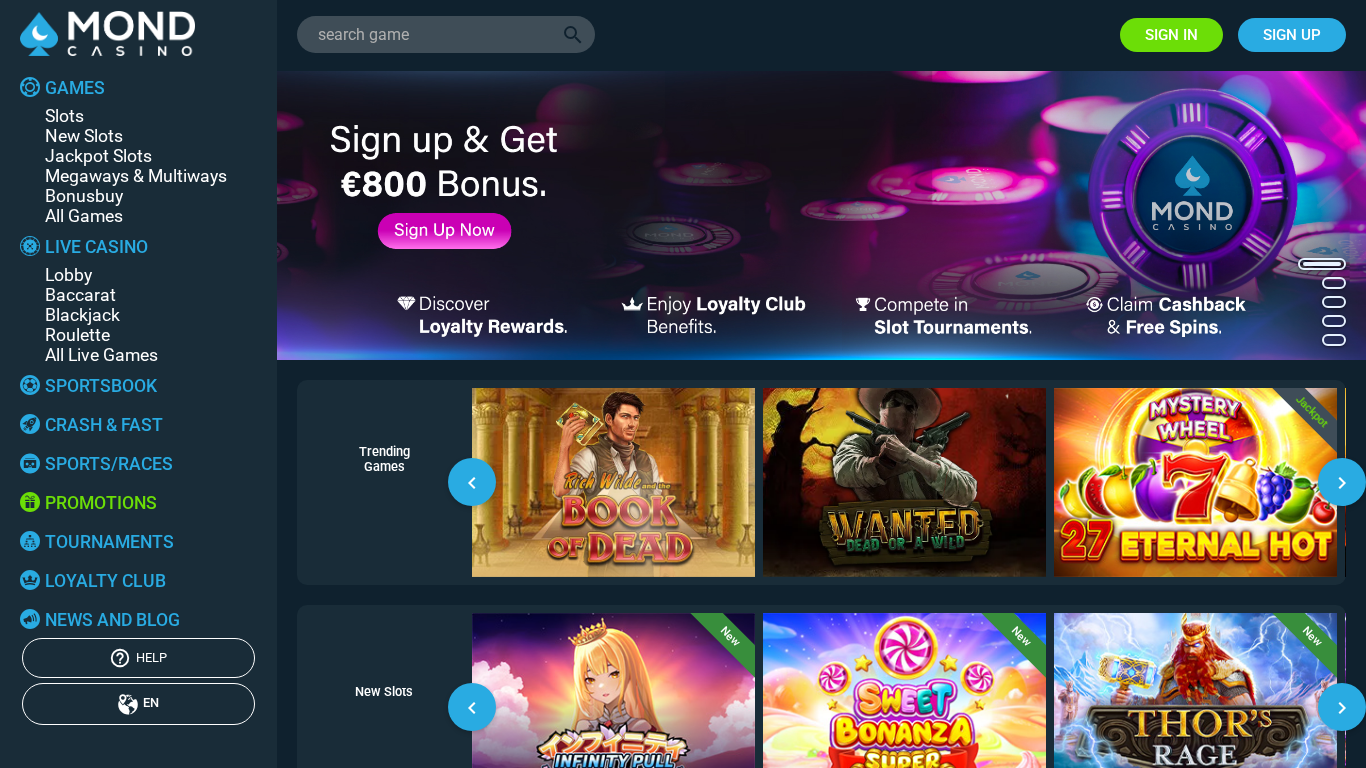 MondCasino Affiliate Program