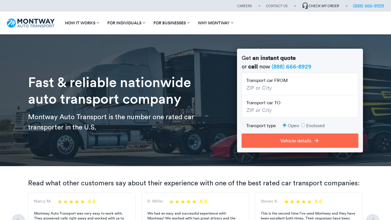 Montway Auto Transport Affiliate Program