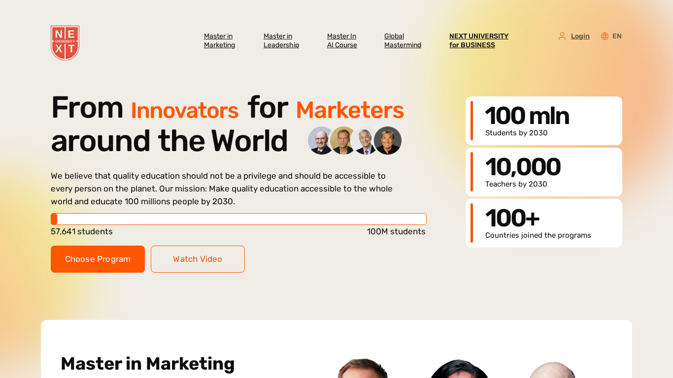 NEXT University Affiliate Program