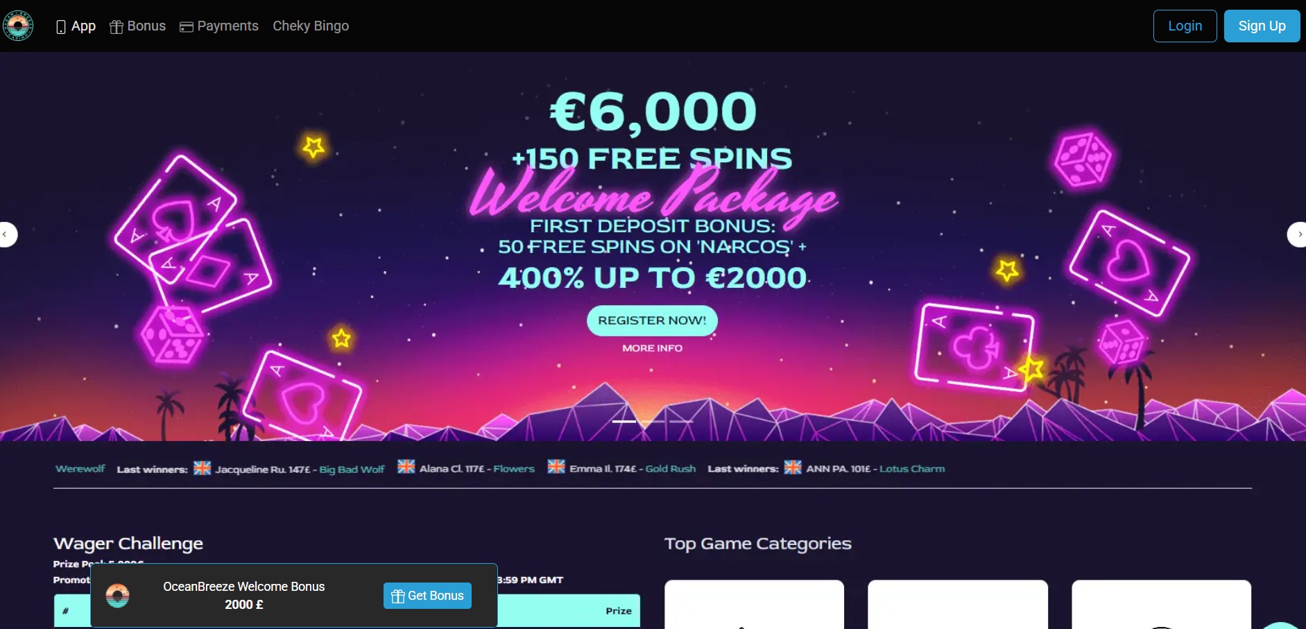 OceanBreeze Casino Affiliate Program