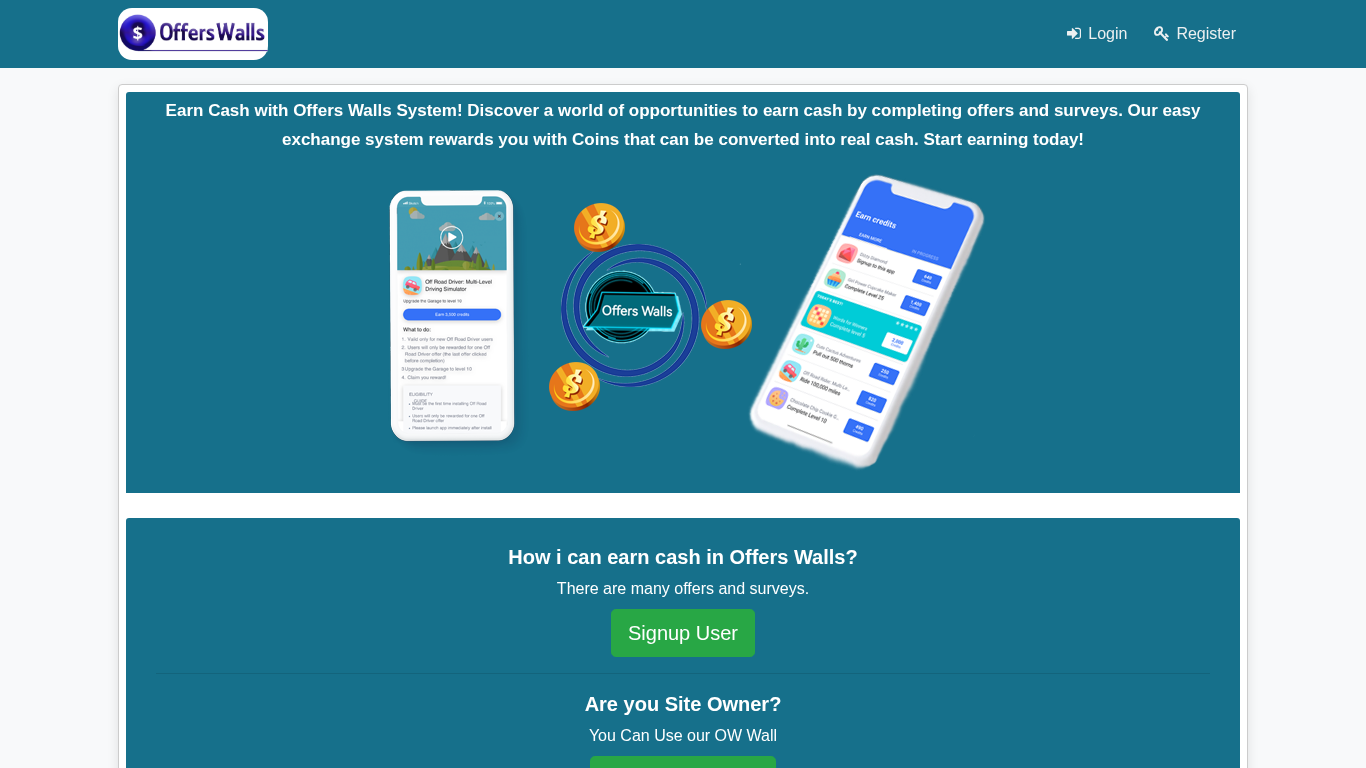 Offers Walls Affiliate Program