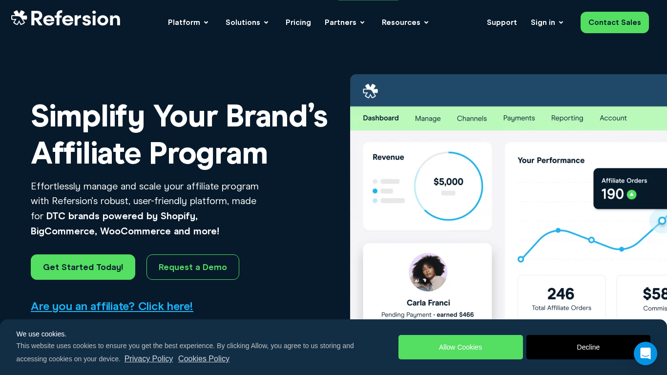 Refersion Marketplace Affiliate Program