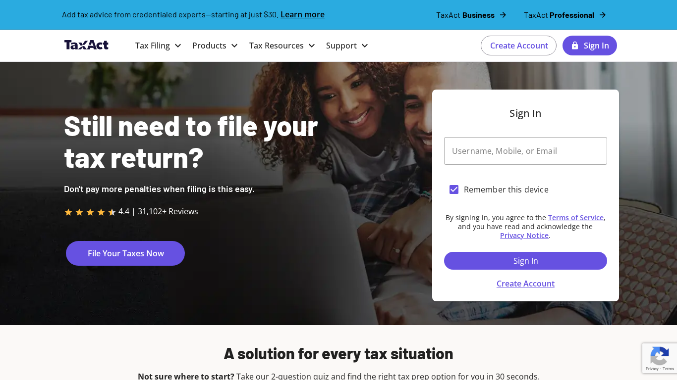 TaxAct Affiliate Program