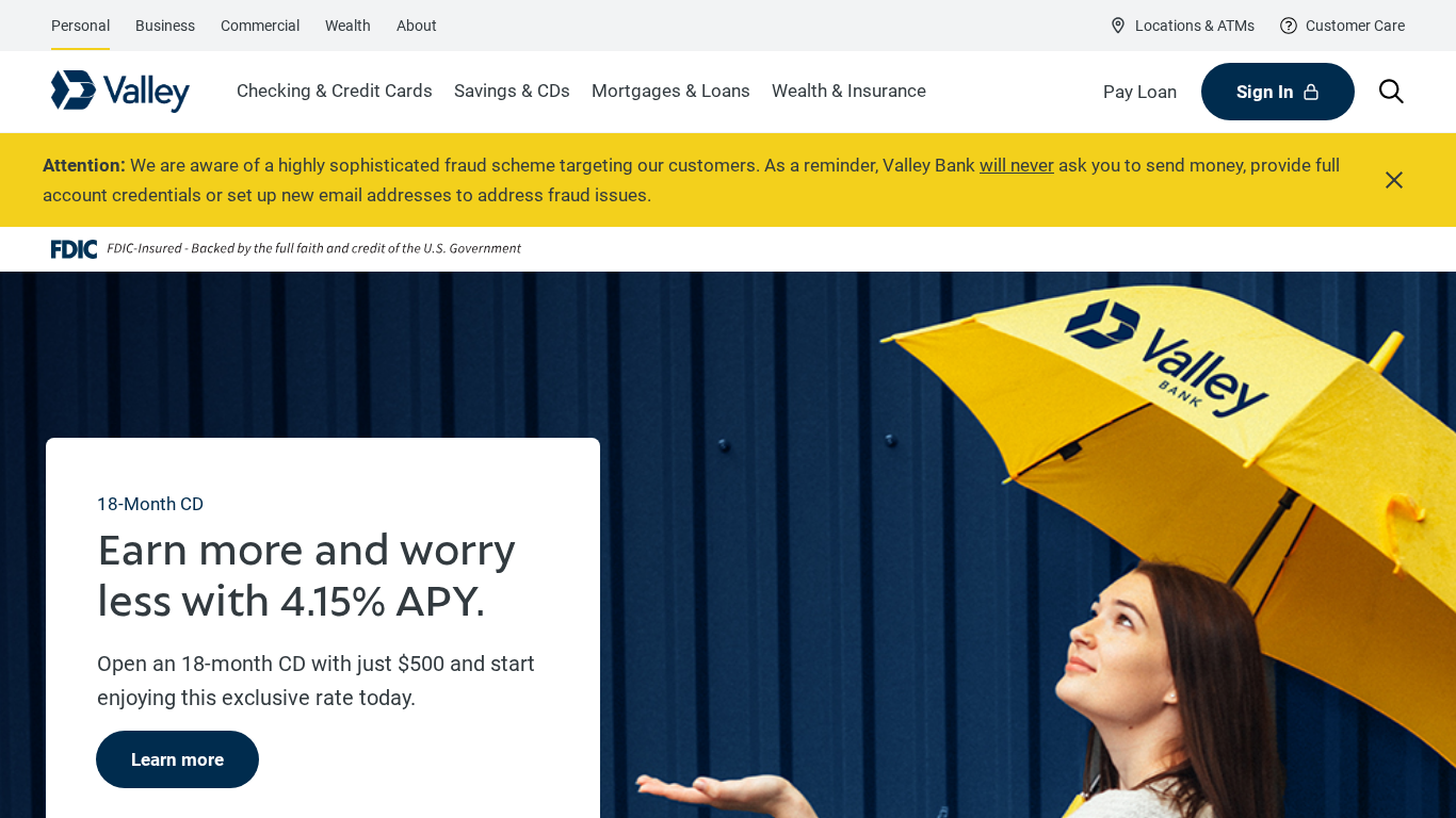 Valley Bank Affiliate Program