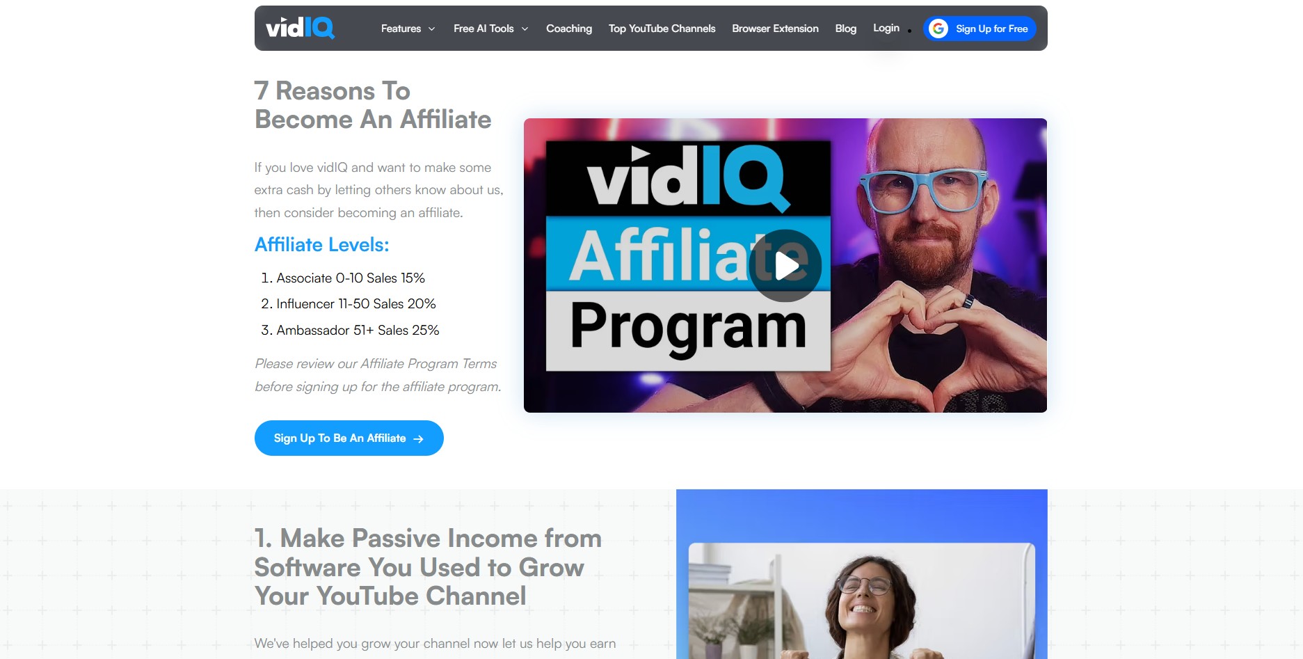 vidIQ Affiliate Program