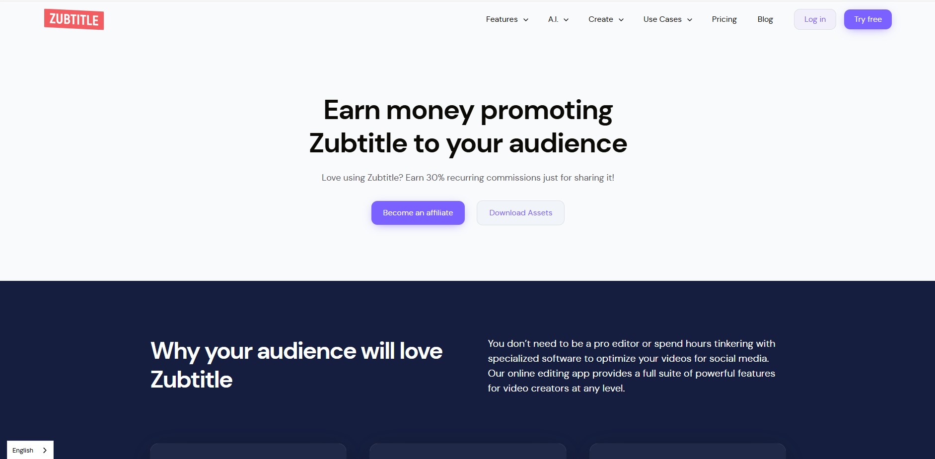 Zubtitle Affiliate Program