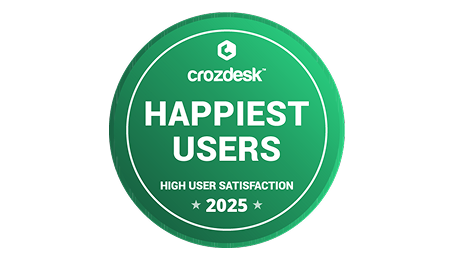 Post Affiliate Pro awards: Happiest Users 2025 by Crozdesk