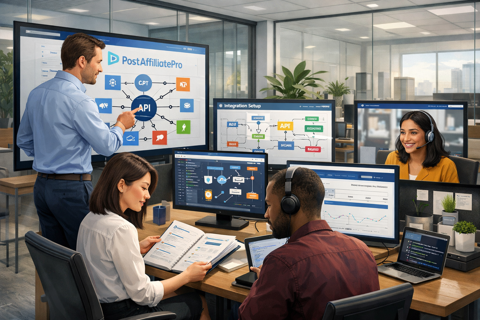 PostAffiliatePro specialist team handling full integration service setup