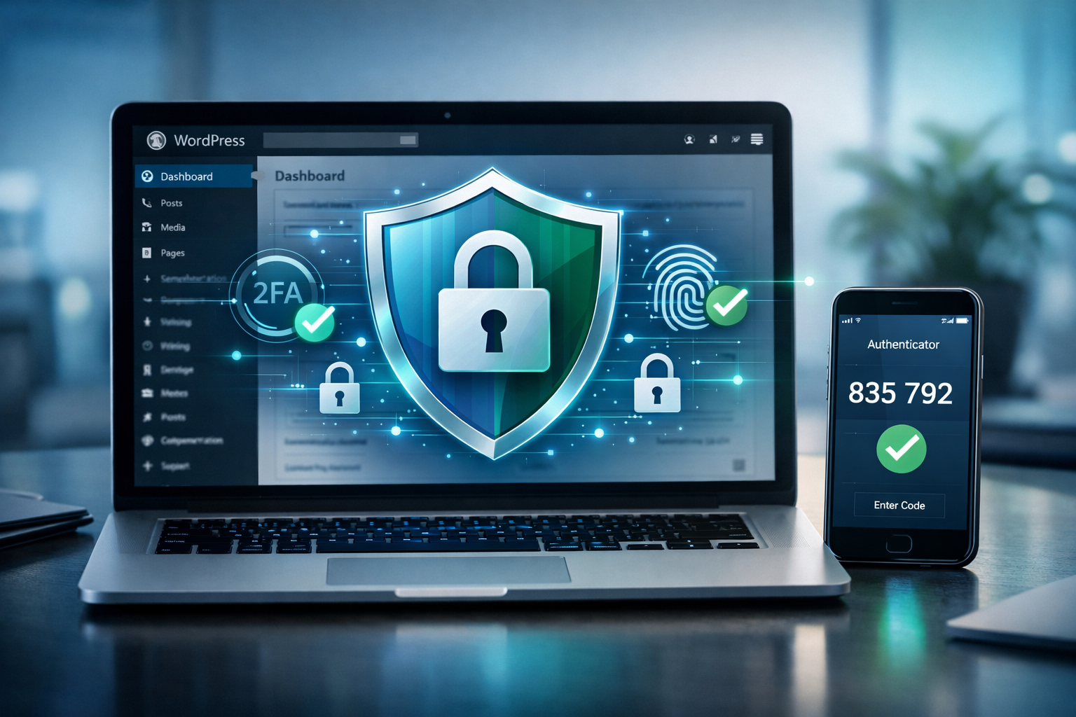 Secure WordPress Login with Two-Factor Authentication and Hidden Login URL