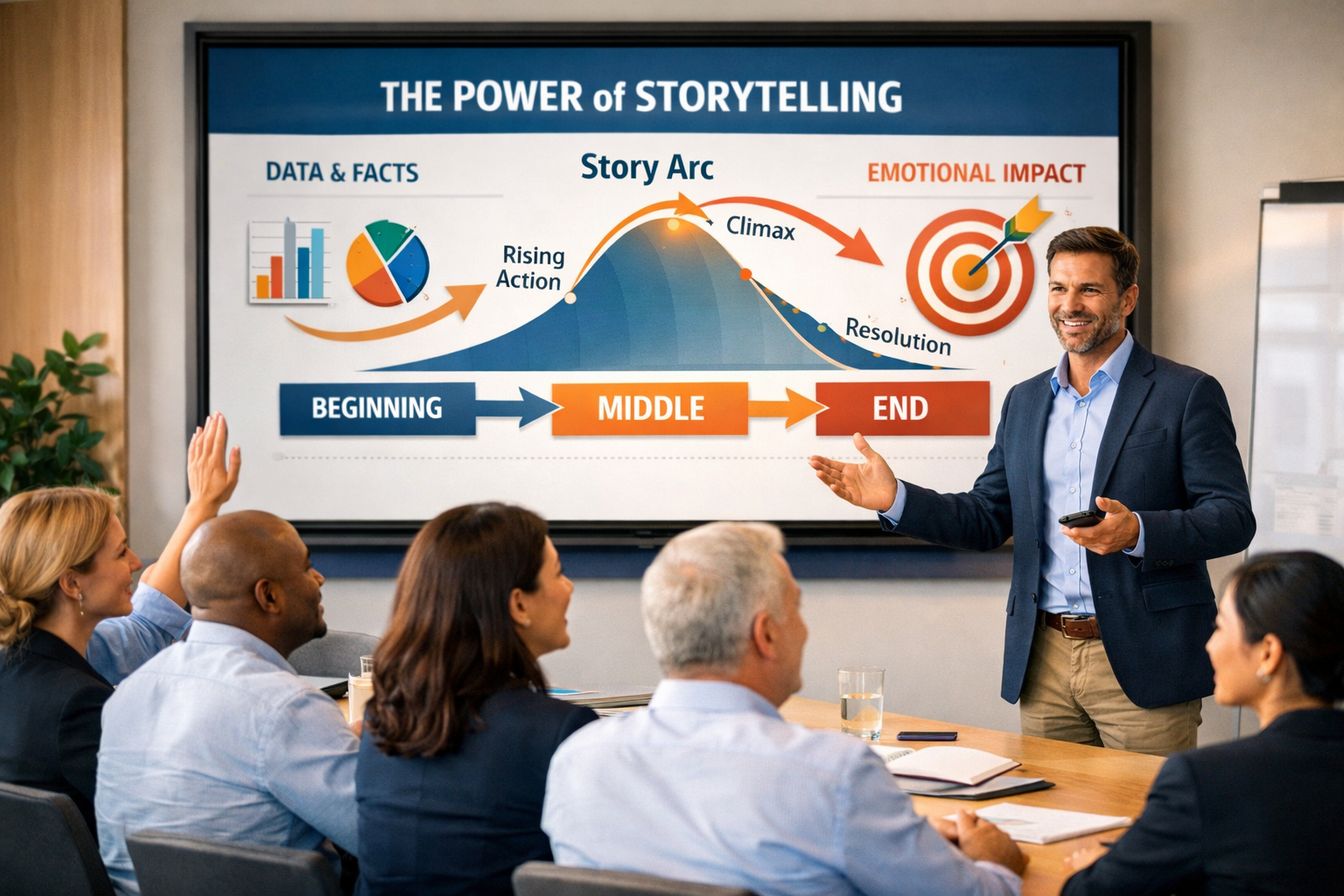 Business storytelling creating emotional engagement with customers