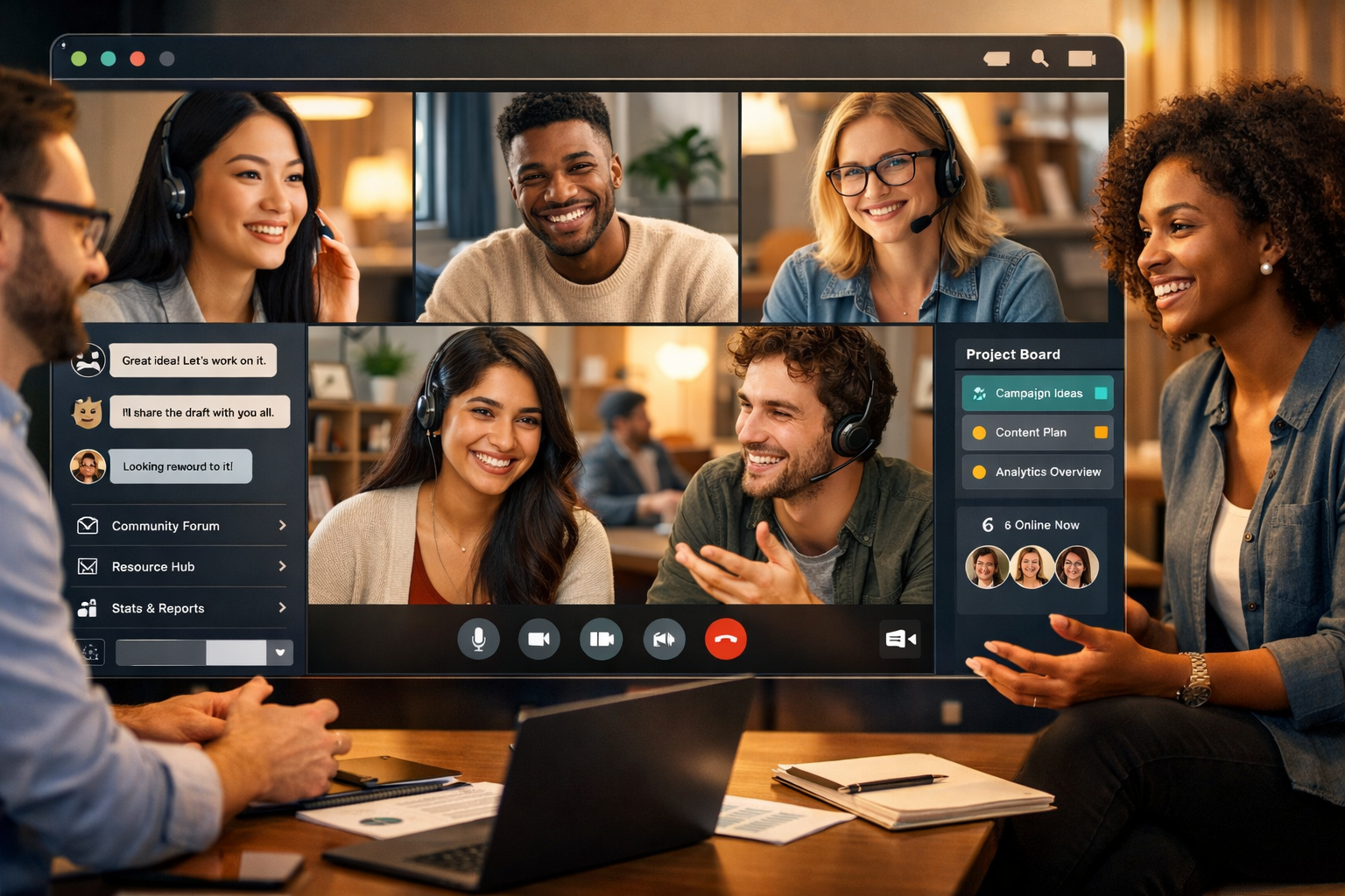 Virtual affiliate community and networking platform with diverse group collaborating