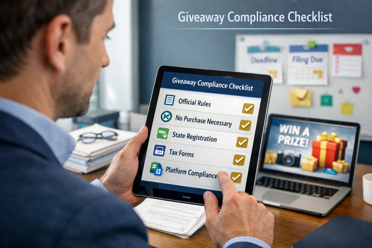 Professional compliance checklist for giveaway legal requirements