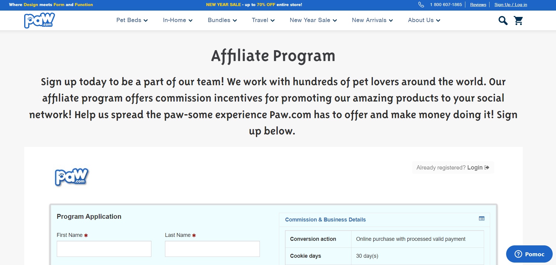 Paw.com website screenshot