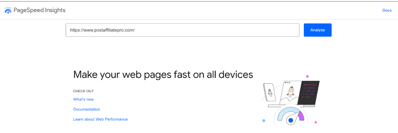 PageSpeed product page