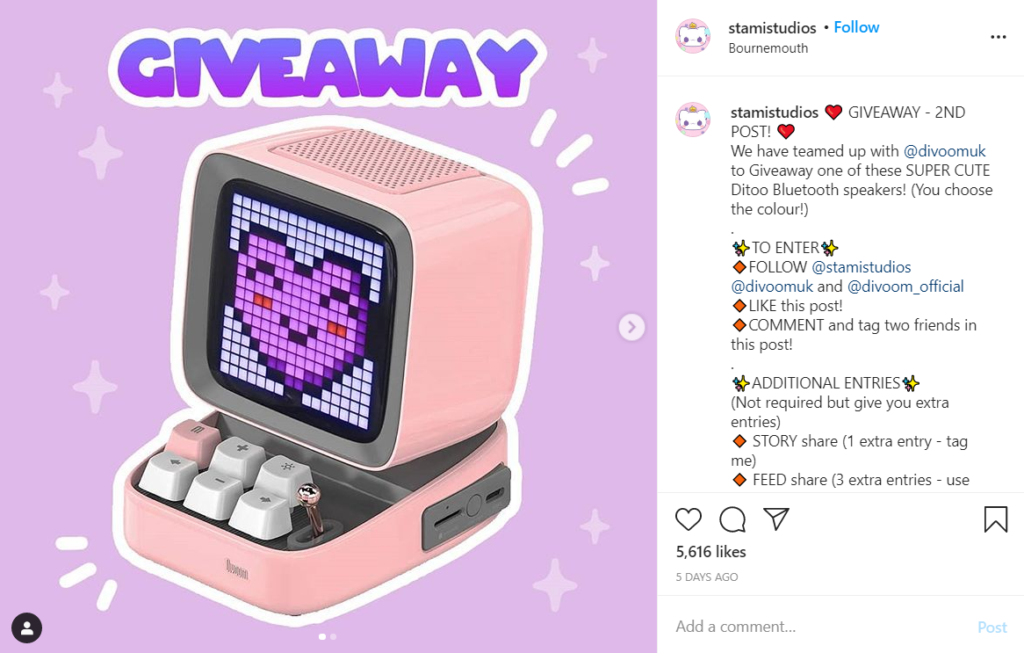 Computer displaying heart as a symbol of win