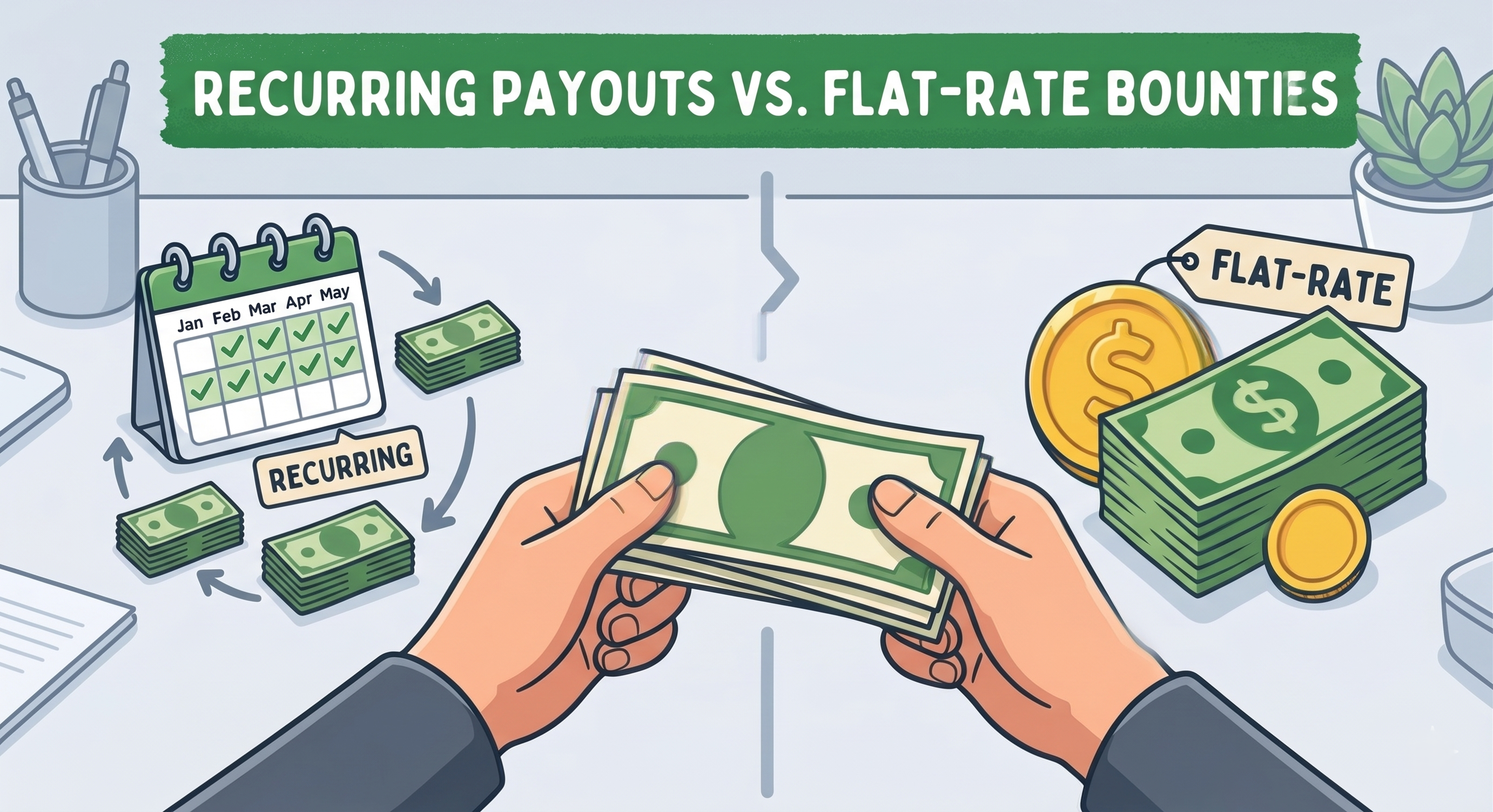 Recurring Payouts vs. Flat-Rate Bounties: Choosing the Right Affiliate Model for Your Niche