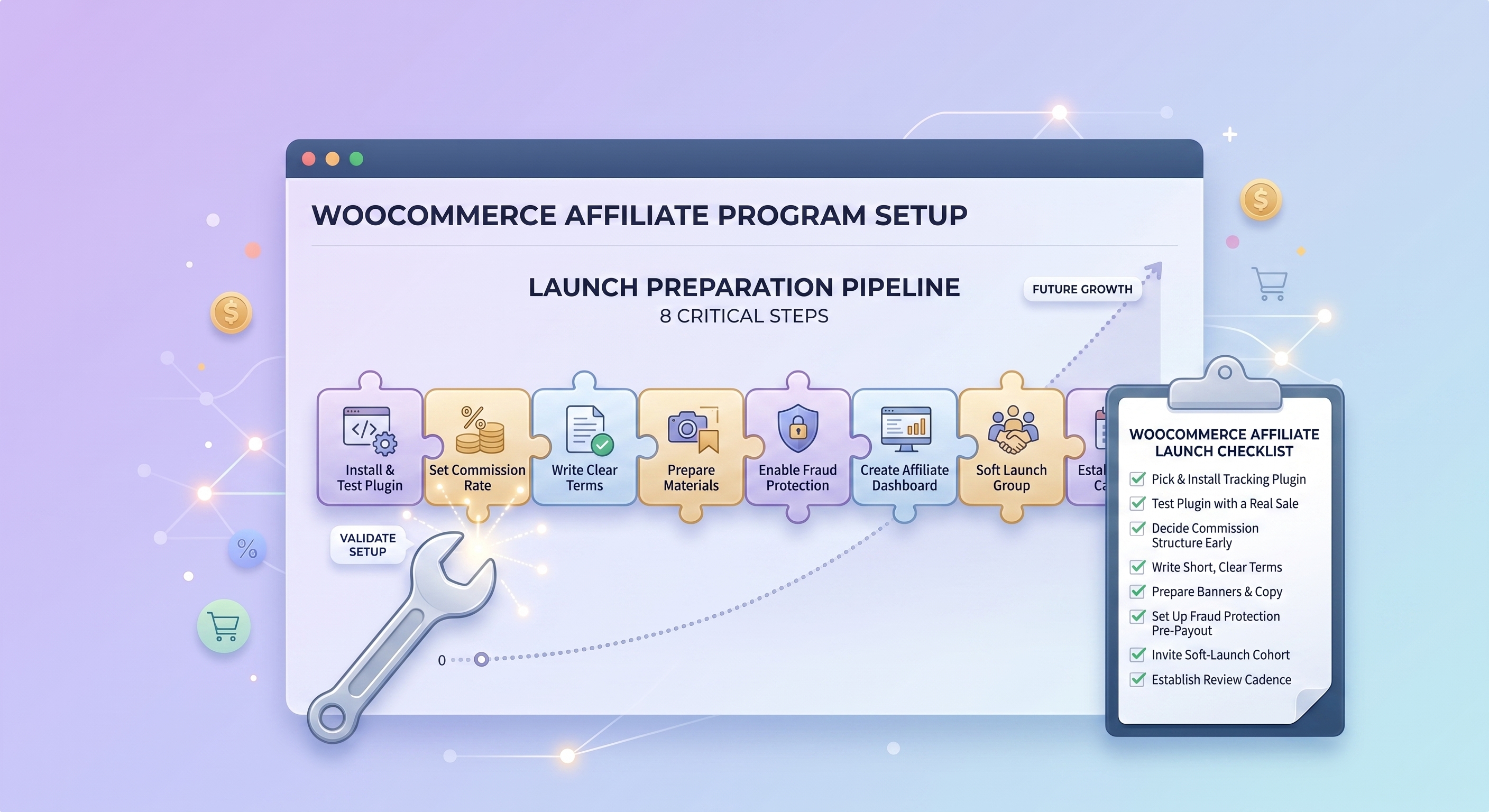 WooCommerce affiliate program launch checklist
