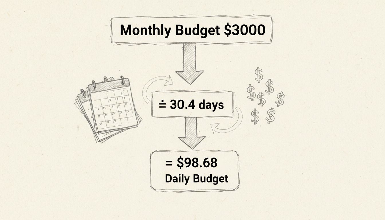 How to Calculate Average Daily Budget from Monthly Amount