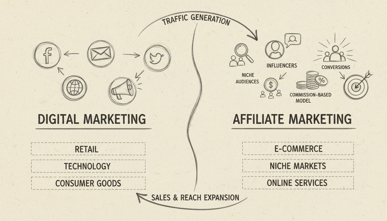 Digital Marketing vs Affiliate Marketing: Which Industries Benefit Most in 2025?