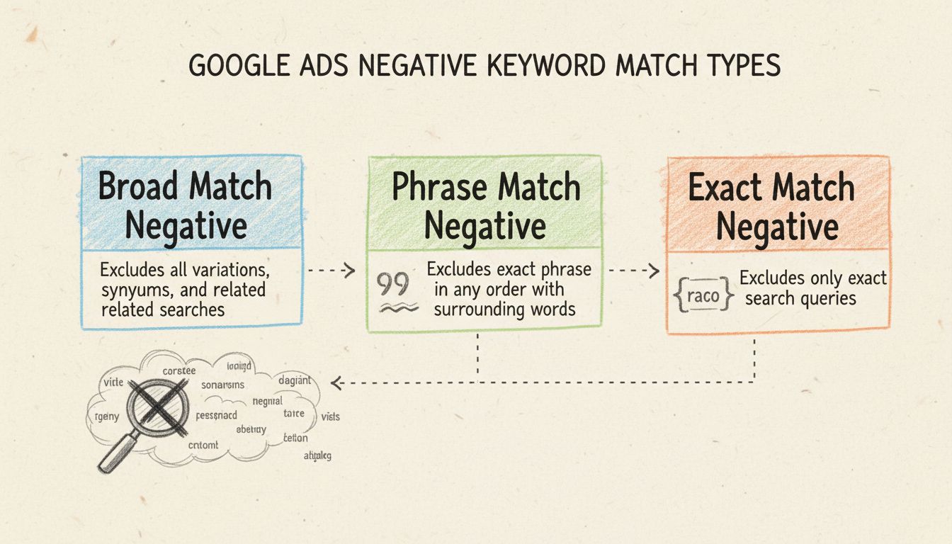 Are Negative Keywords an Exact Match? Understanding Negative Keyword Match Types