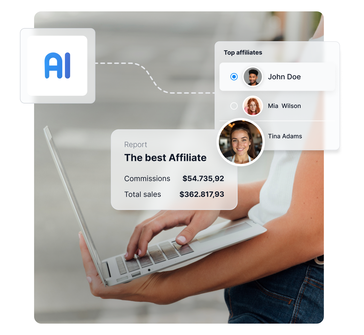 AI-powered affiliate recruitment and profiling