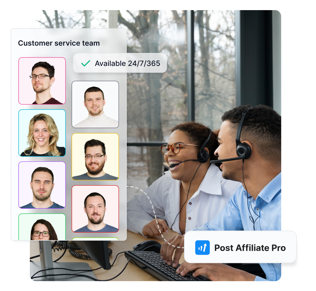 Meet our customer support team. We're available 24/7/365 via mail, chat and forums.