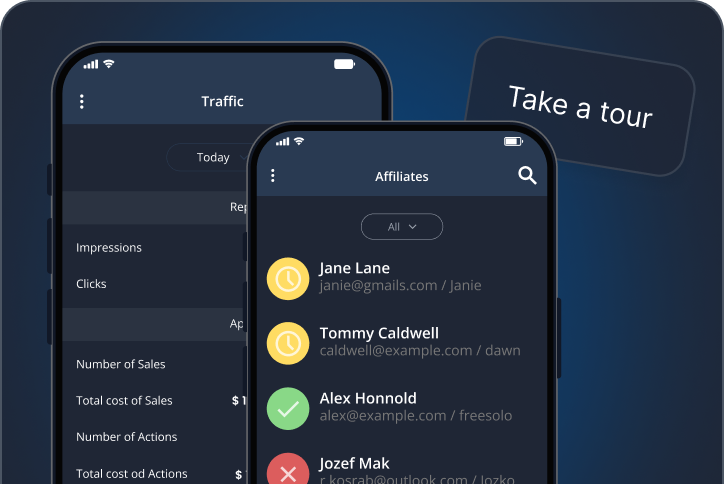 Take a tour of Post Affiliate Pro