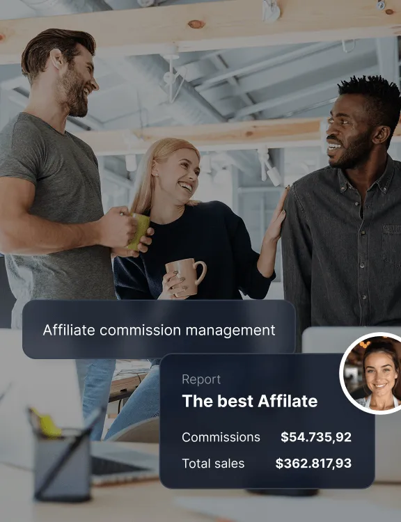 Flexible affiliate commissions illustration