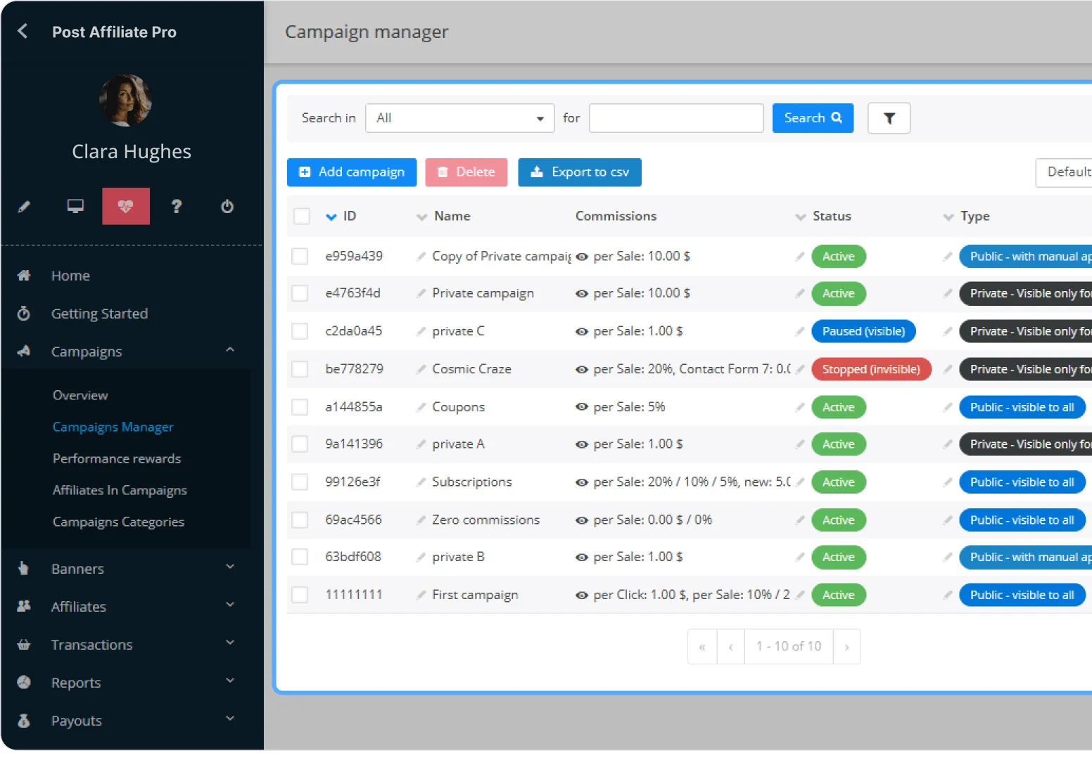Campaign management