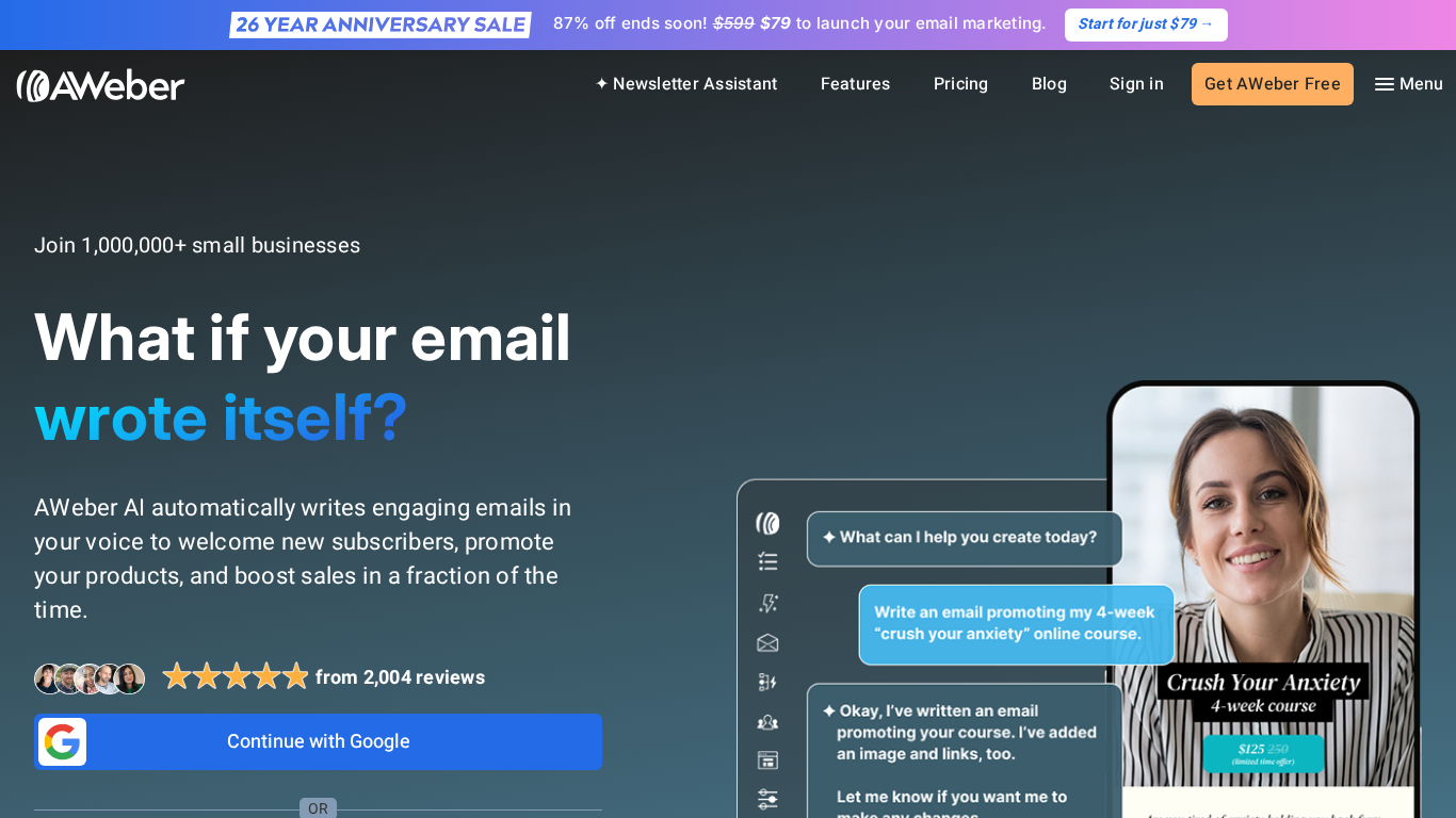 AWeber Affiliate Program