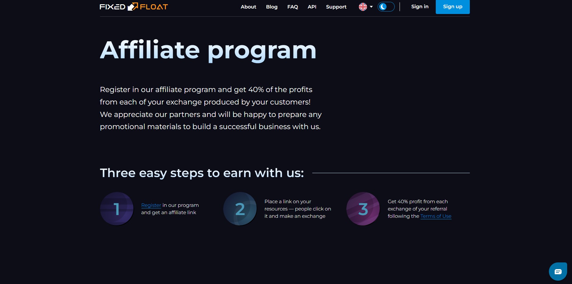 FixedFloat Affiliate Program