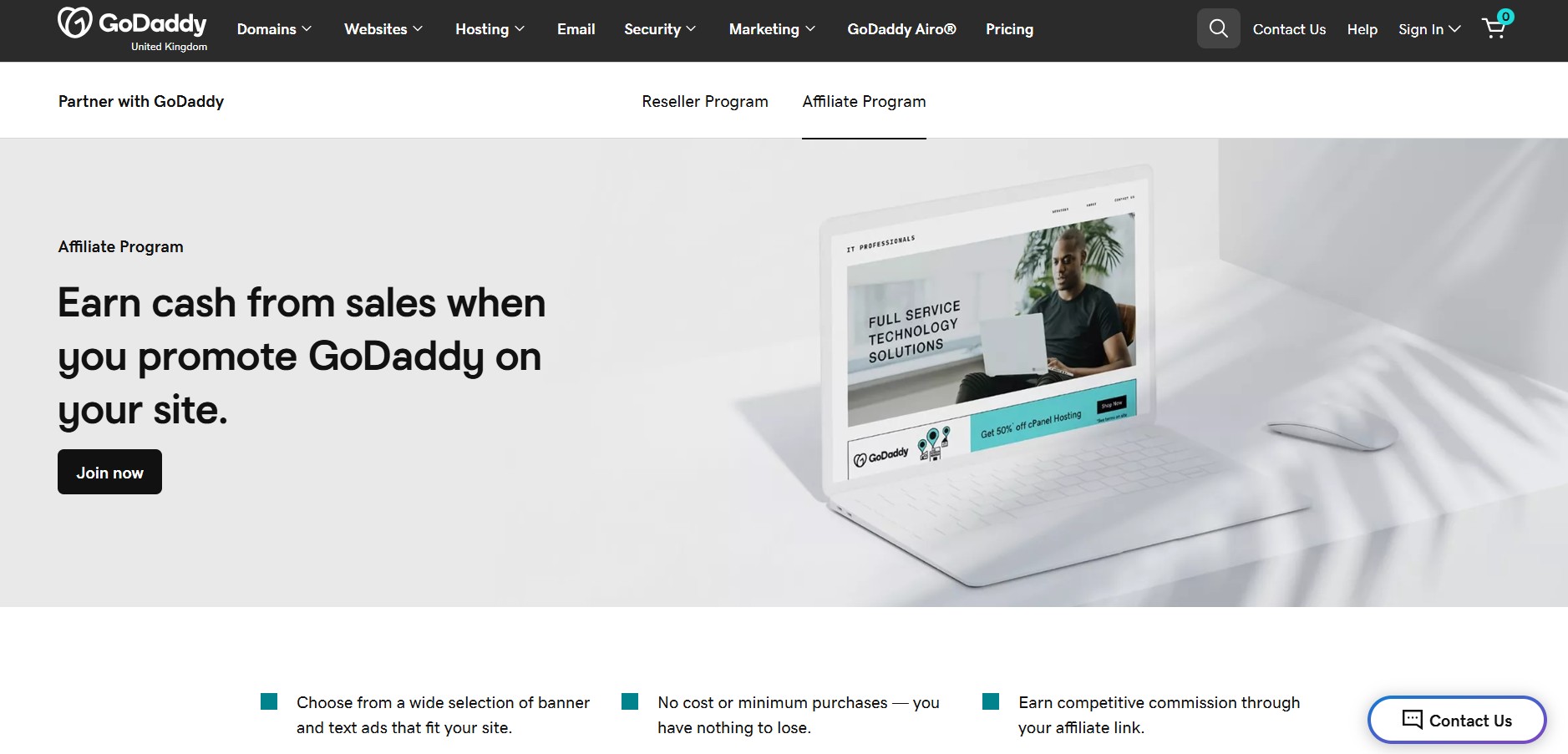GoDaddy Affiliate Program