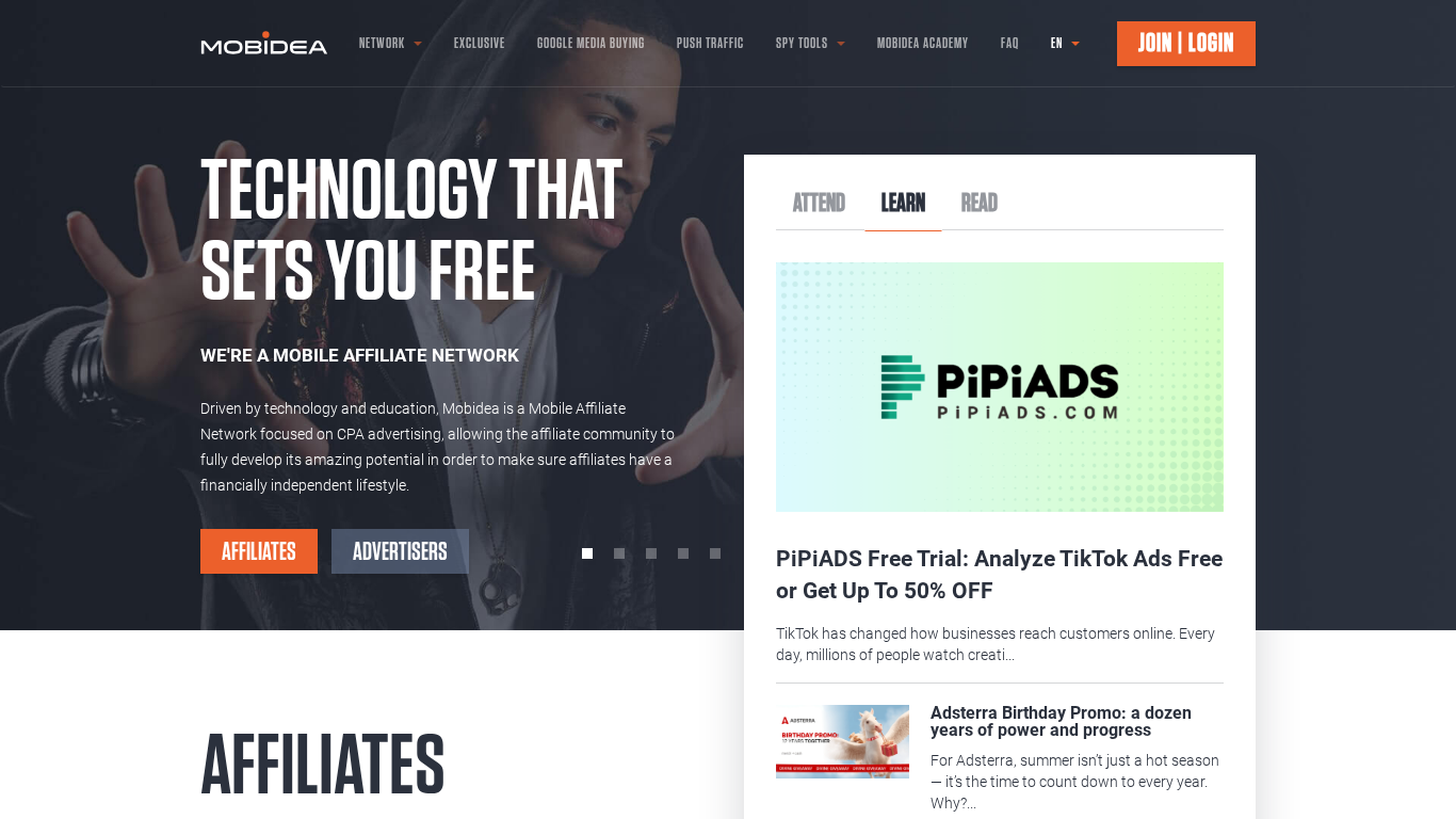 Mobidea Affiliate Program
