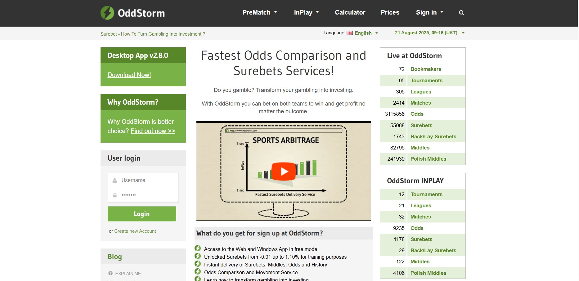 OddStorm Affiliate Program